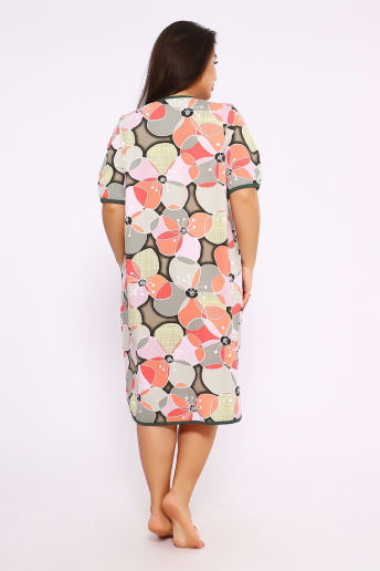 Женский халат Цветы 520 / Зеленый