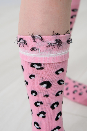 Детские гольфы Пантера (набор 2 пары) / розовый