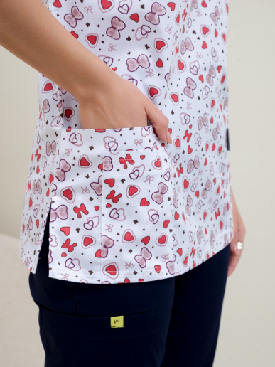 Рубашка медицинская женская М-281(ST13) Элит-145 / Стрейч