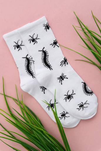 Носки стандарт женские Сороконожка (набор 2 пары) / белый