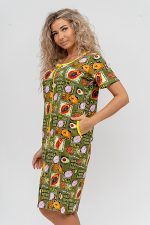 Женский халат 37007 / хаки