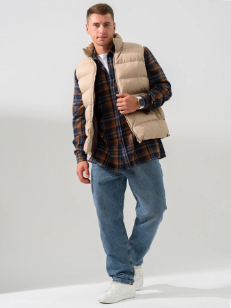 Мужская сорочка верхняя "Имидж" 2185-Ф / Коричневый