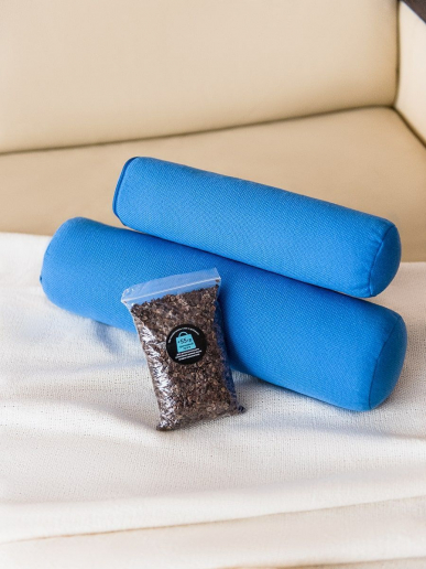 Набор подушек "Валики" с лузгой гречихи