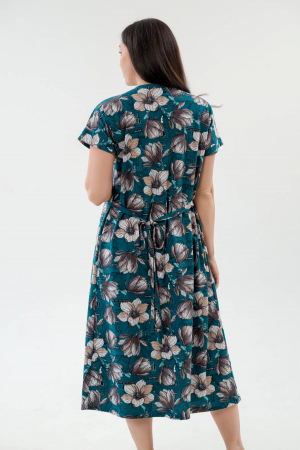 Платье женское из кулирки Миранда / Изумруд