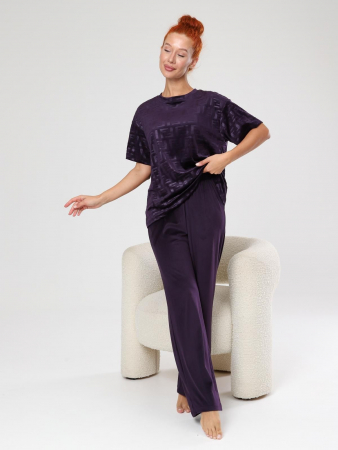 Женский костюм Элнора-Жаккард / сливовый