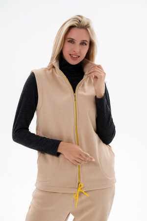 Жилет женский из футера / Латте