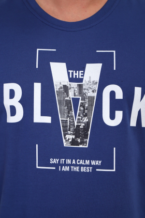 Мужская футболка 88148 / индиго