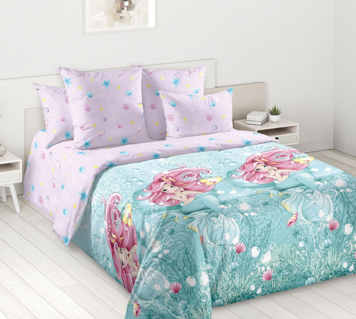 Постельное белье перкаль / Подводное царство