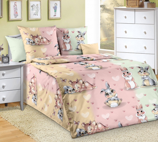 Детское постельное белье перкаль / Заюшки 1