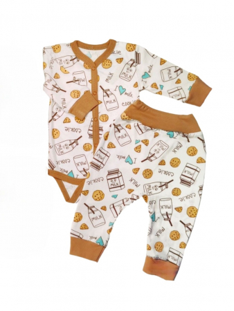 Детский комплект боди и штанишки КМП_2пр_БШТН_КП