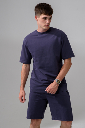 Мужской костюм с шортами 14486 / графит