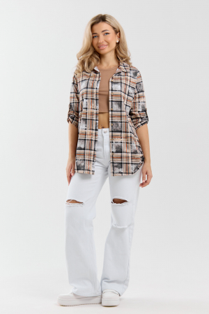 Женская рубашка 36989 / оранжевый