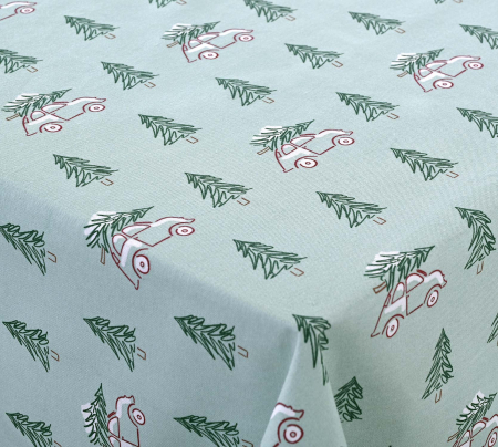 Скатерть рогожка / Елочка 1