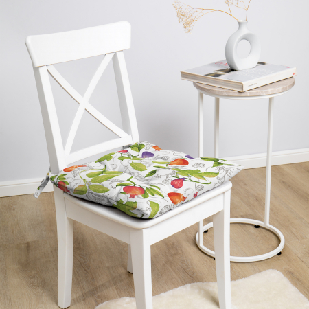 Подушка для стула "Самойловский текстиль" с тафтингом 40/40 Этюды