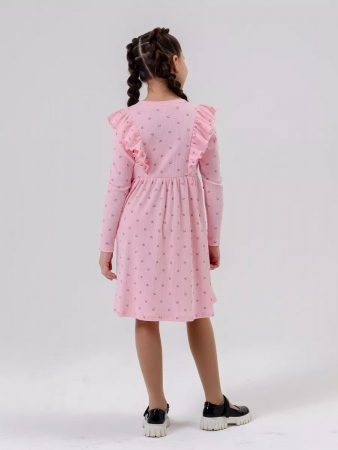 Детское платье "Бетти Рябинка" длинный рукав / Розовый