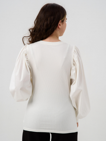 Детский джемпер "Доминика" длинный рукав / Молочный