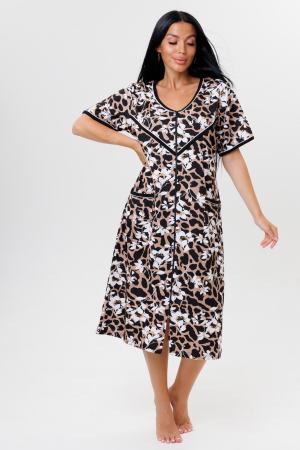 Женский халат 2177 / Коричневый