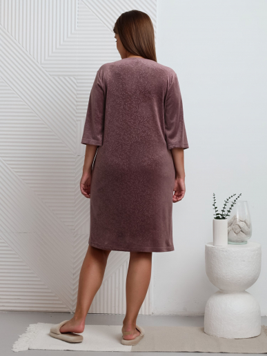 Халат женский Бархат / капучино