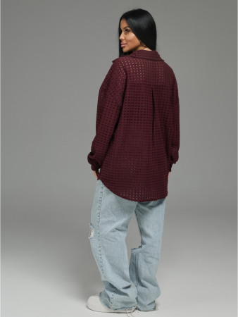 Женская рубашка Стелла / Бордо