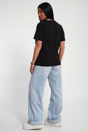 Женская футболка 85655 / черный