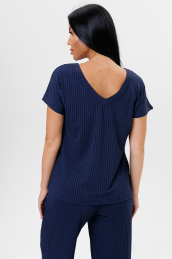 Женский костюм с брюками 2217/2 / Темно-синий