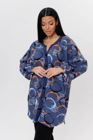 Женская туника 2126/1 / Индиго