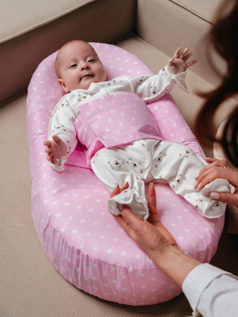 Подушка c эффектом памяти «Baby-Люлька» / сердечки