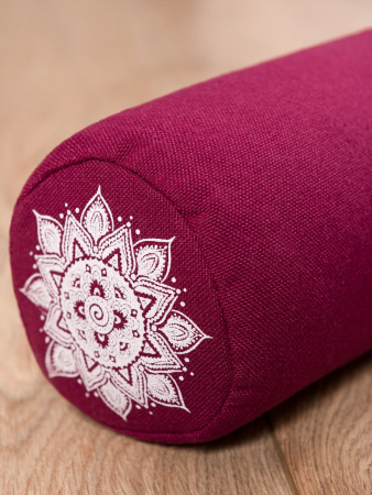 Подушка для йоги "Валик релакс" / бордо