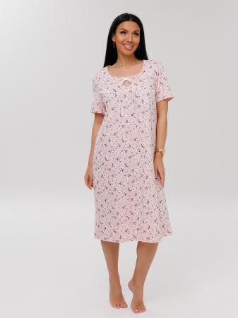 Женская сорочка Сор-90(К) / Розовый (цветы)