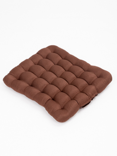 Подушка в автомобиль с гречневой лузгой арт. APG25 / Коричневый