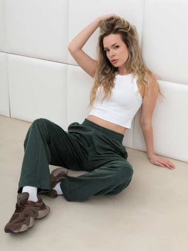 Женские брюки Бейс Б-077 / зелёный