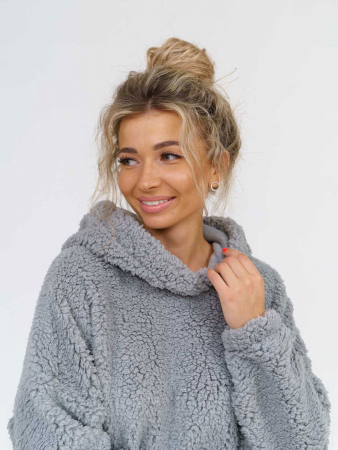 Женская толстовка мод.1770/4 (оверсайз) / Светло-серый