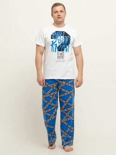 Мужская пижама "Вопросики" арт.мк1291