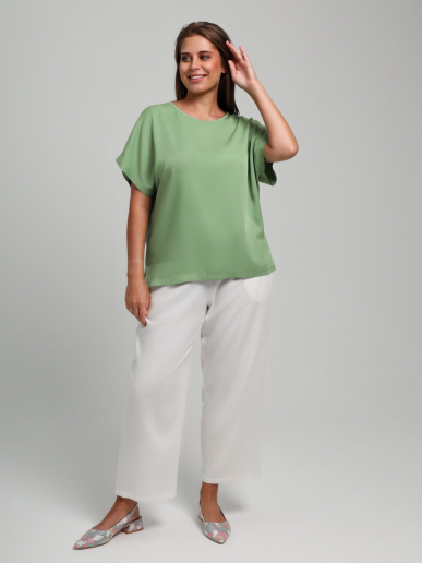 Женская блузка Летний драйв-4 / зеленый