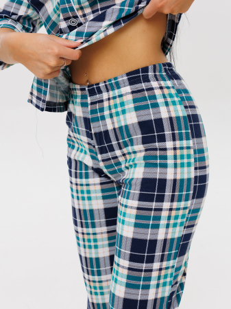 Женский костюм К-132(К) / Бирюзовый (клетка)