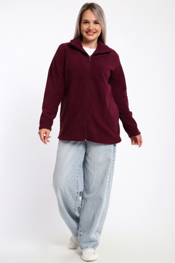 Женская толстовка на молнии 734 / Ежевика