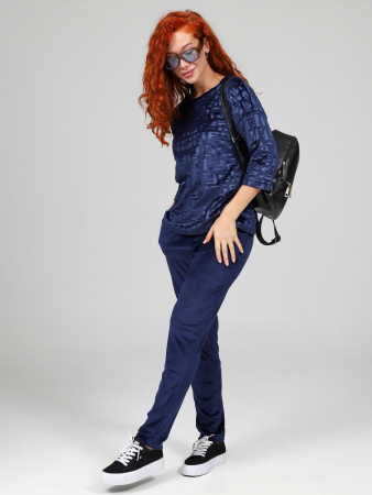 Женский костюм Вениса-Жаккард / синий