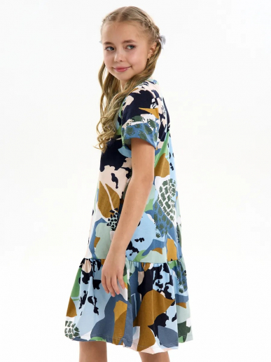 Детское платье "Лето" / Цветы камуфляж