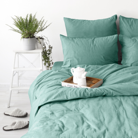 Простыня "Verossa" Melange / Emerald