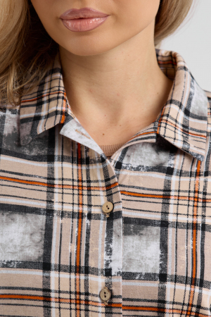 Женская рубашка 36989 / оранжевый