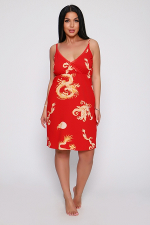 Женская сорочка Мемуары гейши 730 / Красный