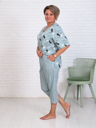 Женские бриджи Зайка / Ментол