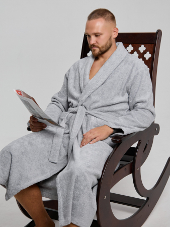 Халат мужской Комфорт-4 / светло-серый