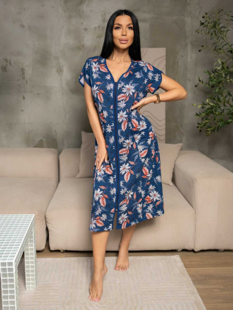 Женский халат мод.469/35 / Индиго