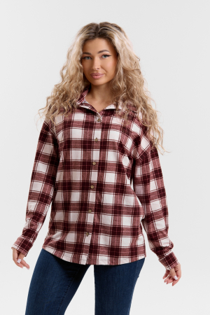 Женская рубашка 36995 / коричневый