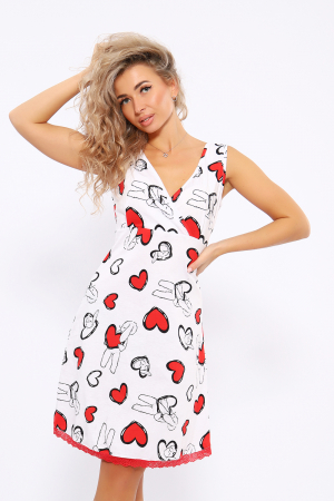 Женская ночная сорочка 88127 / белый