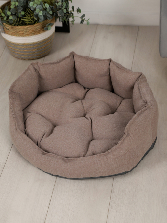 Лежанка для животных (рогожка) арт. LDZR-1 / Коричневый