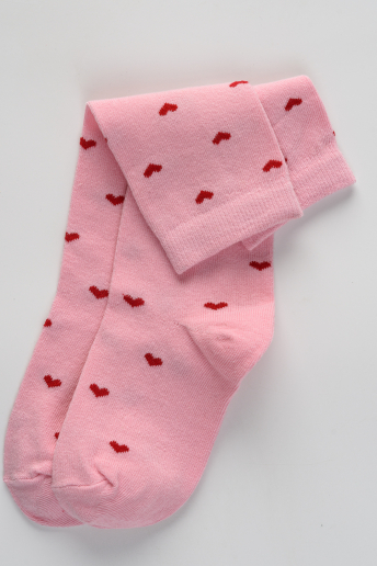 Детские гольфы Любимка (набор 2 пары) / экрю, розовый