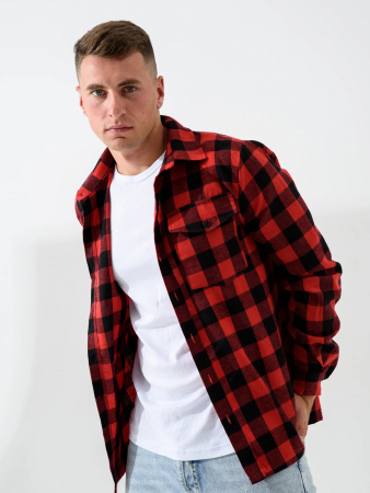 Мужская сорочка верхняя "Имидж" 2185-Ф / Красный