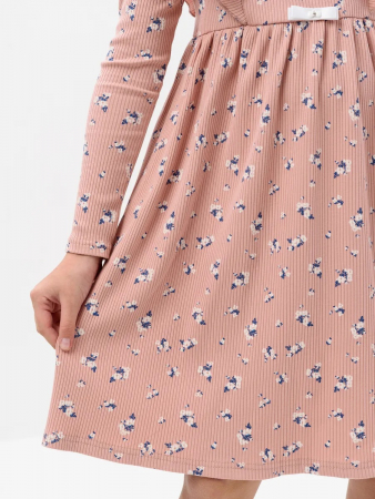 Детское платье "Бетти" длинный рукав / Персиковый